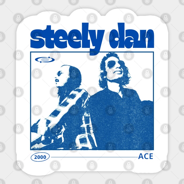 Steely Dan  Retro Yacht Rock Fan Design Sticker by Kinanti art